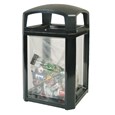 The Landmark Series® Security Container has a locking dome top and clear side panels to provide total visibility of contents for improved security.