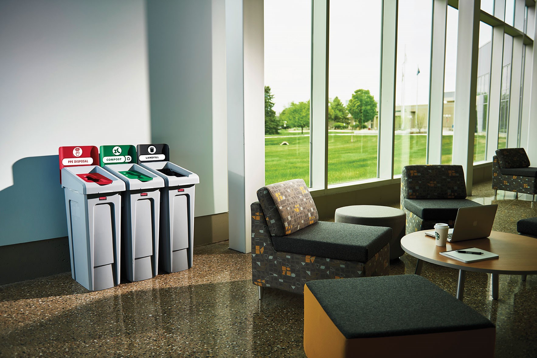 Equip your facility with a dedicated PPE (personal protective equipment) waste stream to help patrons and employees effectively dispose of masks and gloves