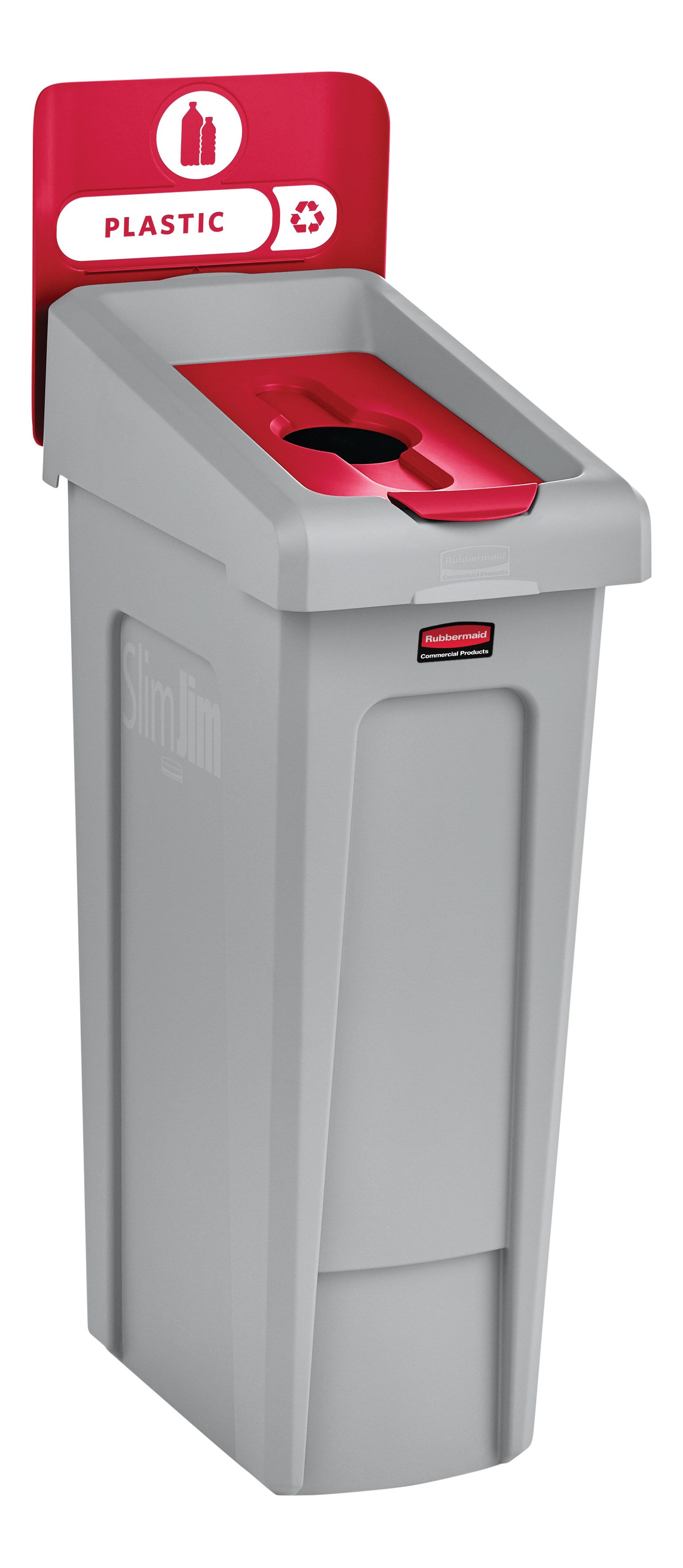 Slim Jim® Recycling Station Lid Inserts provide intuitive lid openings that promote recycling and improve productivity.