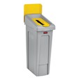 Slim Jim® Recycling Station Lid Inserts provide intuitive lid openings that promote recycling and improve productivity.