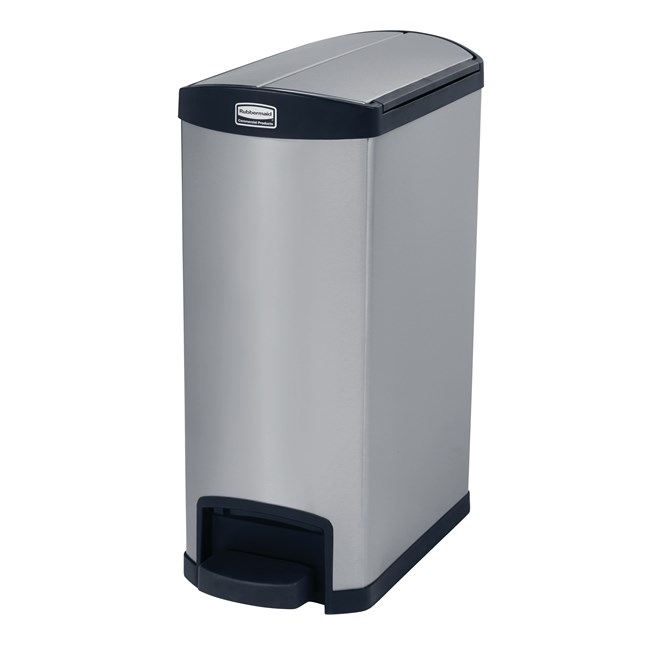 Le collecteur à pédale Rubbermaid Slim Jim® se distingue par sa forme élancée et son faible encombrement, ce qui permet de l’utiliser dans les espaces les plus exigus. Les collecteurs à pédale Slim Jim® sont faits de matériaux de première qualité et répondent aux exigences d'efficacité, de sécurité et de résistance de tous les environnements.