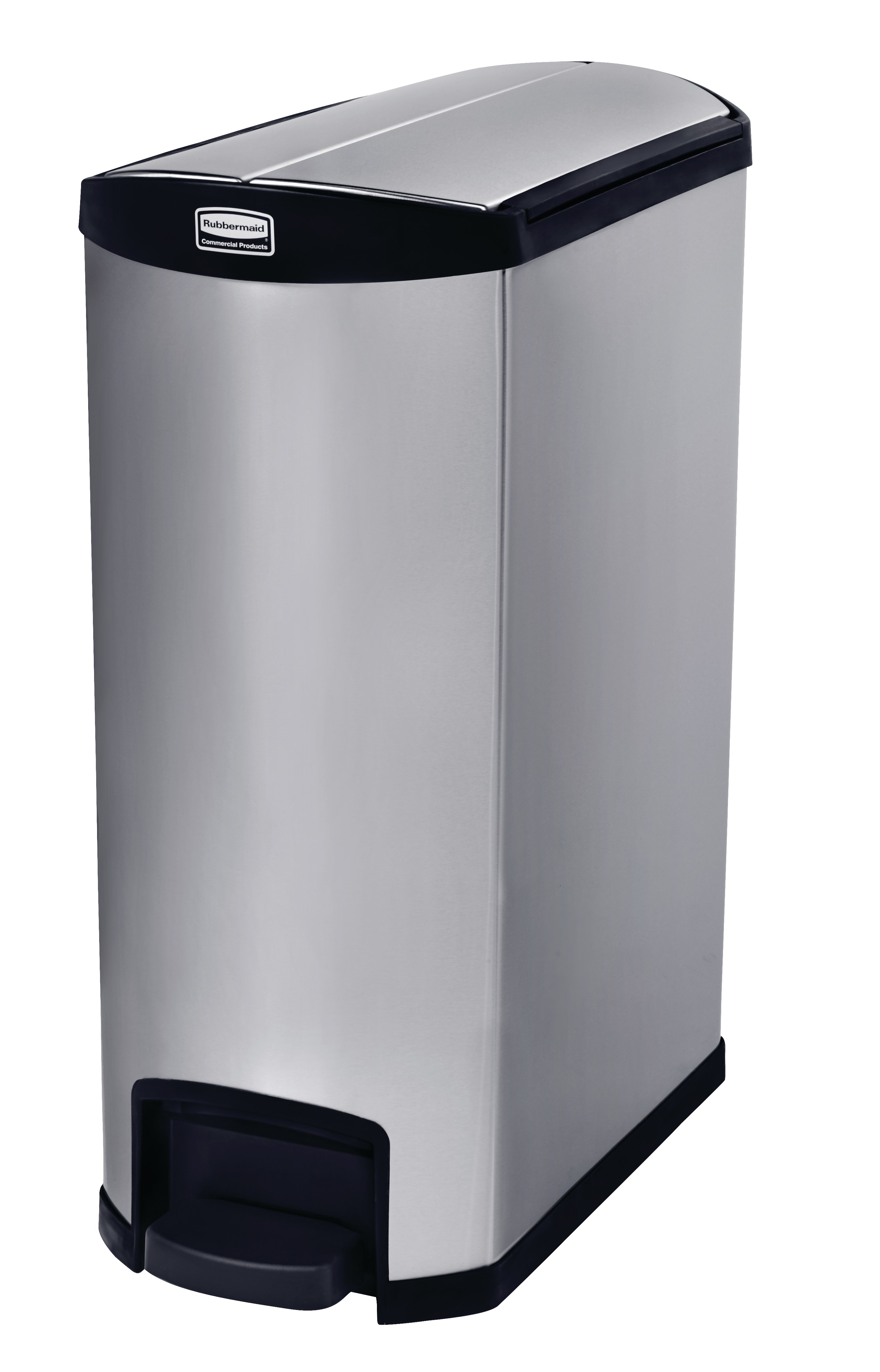 The Rubbermaid Commercial Impressions™ Step-On Container features a slim profile and small footprint to fit in tightest spaces. Impressions™ Step-On containers are constructed with premium-quality materials and meet the needs of any environment with efficiency, safety, and durability.