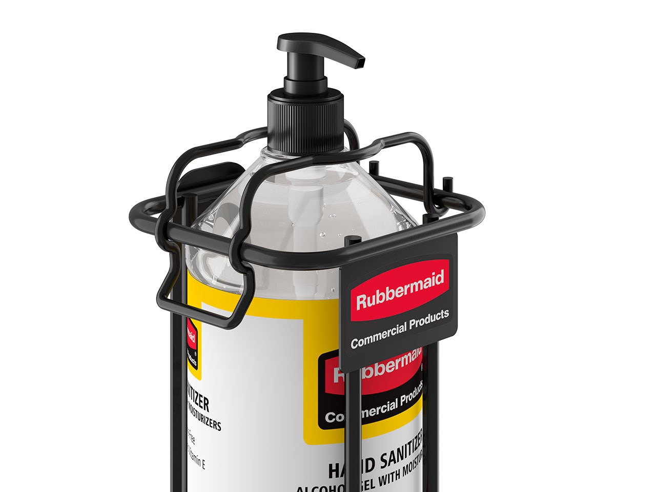 The Bracket for 32 oz. Hand Sanitizer Bottle is a dual-purpose hygiene solution that can be mounted to a wall or used with the AutoFoam Hand Sanitizer Stand for free-standing placement.