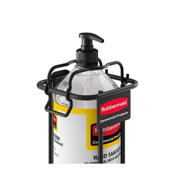 The Bracket for 32 oz. Hand Sanitizer Bottle is a dual-purpose hygiene solution that can be mounted to a wall or used with the AutoFoam Hand Sanitizer Stand for free-standing placement.