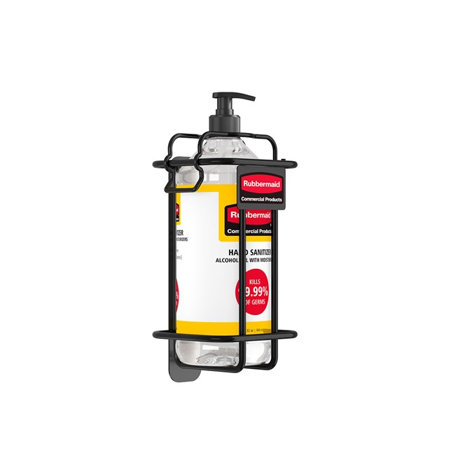 The Bracket for 32 oz. Hand Sanitizer Bottle is a dual-purpose hygiene solution that can be mounted to a wall or used with the AutoFoam Hand Sanitizer Stand for free-standing placement.
