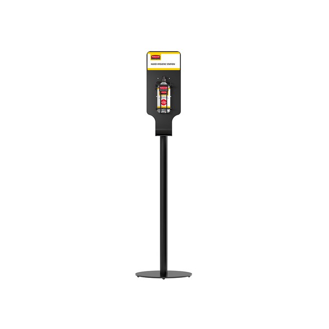 The Bracket for 32 oz. Hand Sanitizer Bottle is a dual-purpose hygiene solution that can be mounted to a wall or used with the AutoFoam Hand Sanitizer Stand for free-standing placement.