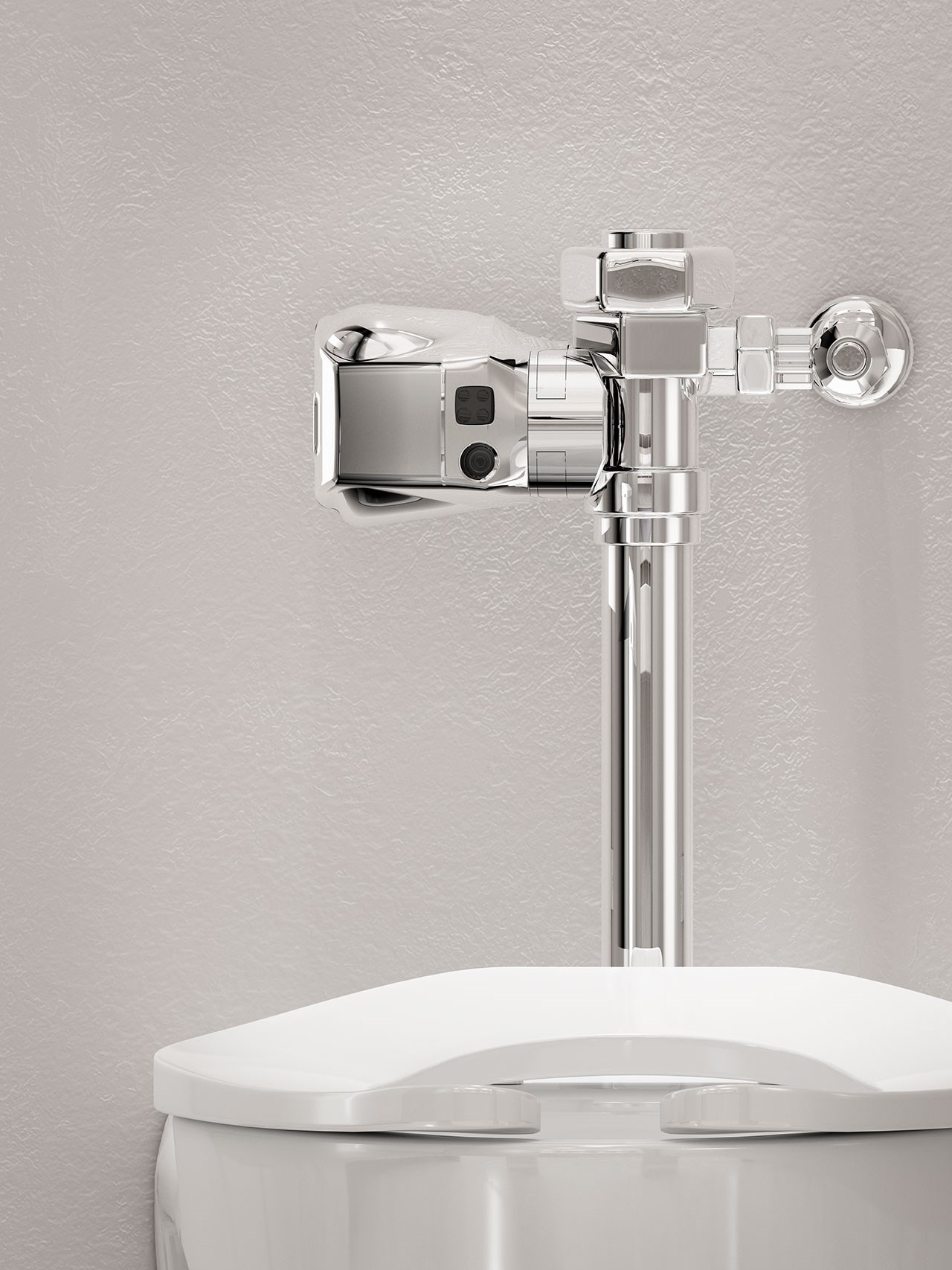 The AutoFlush® Clamp for toilets is a touch-free, sensor-activated system that eliminates the potential for cross-contamination and promotes good hygiene.