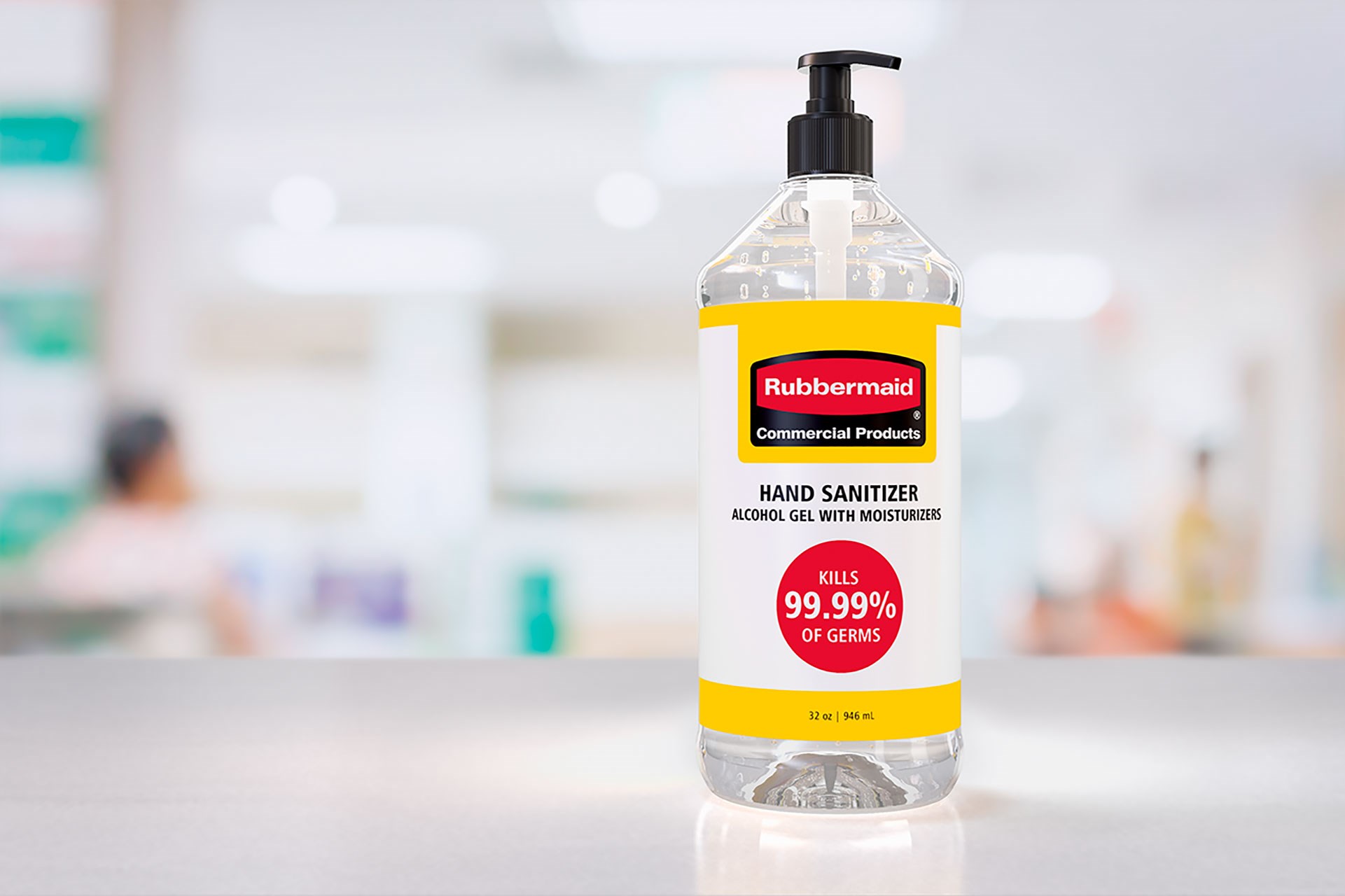 The FDA registered formulation contains 62.5% Ethyl Alcohol along with Aloe and Vitamin E as moisturizers, helping prevent dry skin after repeated use. The tabletop pump bottle is designed for ease of use in multi-purpose spaces to promote an on-going sanitary environment.