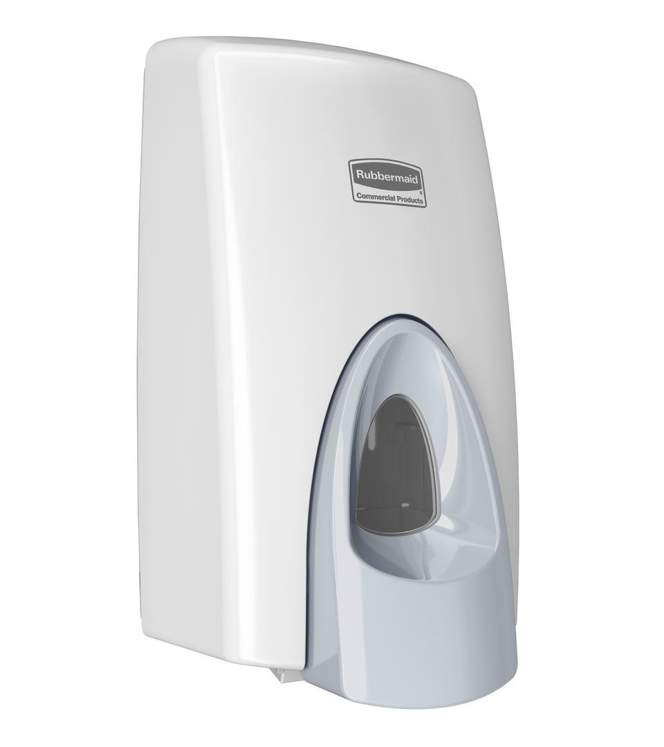 El paquete de inicio de jabón de manos en espuma incluye un dispensador manual blanco y dos recargas. Es una manera simple y eficaz de prevenir la propagación de bacterias dañinas en sus instalaciones.