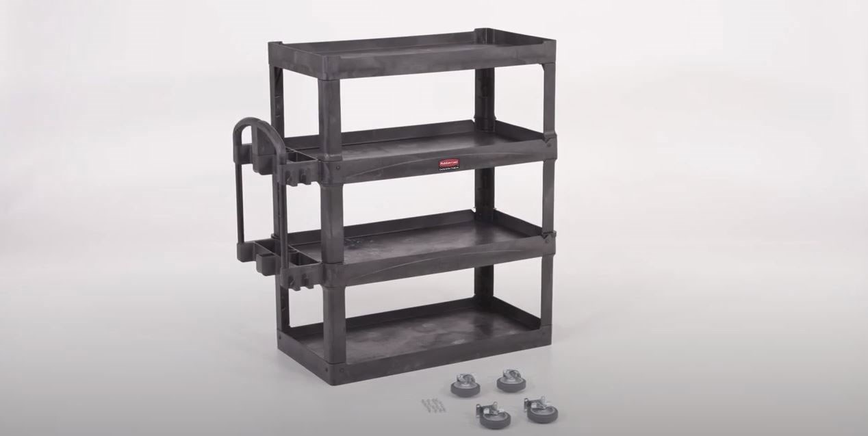 Quick and easy tutorial on how to assemble the RCP 4-Shelf Heavy-Duty Utility Cart