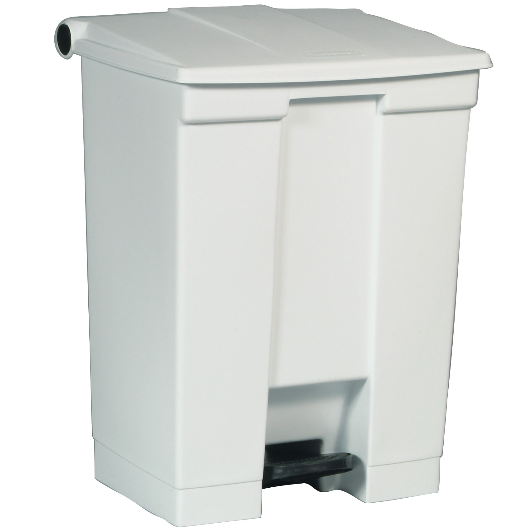 The Rubbermaid Commercial Step-On Container provides sanitary waste management.