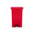 The Rubbermaid Commercial Streamline®  Step-On Container features a slim profile and small footprint to fit in tightest spaces. Streamline®  Step-On containers are constructed with premium-quality materials and meet the needs of any environment with efficiency, safety, and durability.