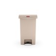 The Rubbermaid Commercial Streamline®  Step-On Container features a slim profile and small footprint to fit in tightest spaces. Streamline®  Step-On containers are constructed with premium-quality materials and meet the needs of any environment with efficiency, safety, and durability.