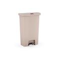 The Rubbermaid Commercial Streamline®  Step-On Container features a slim profile and small footprint to fit in tightest spaces. Streamline®  Step-On containers are constructed with premium-quality materials and meet the needs of any environment with efficiency, safety, and durability.