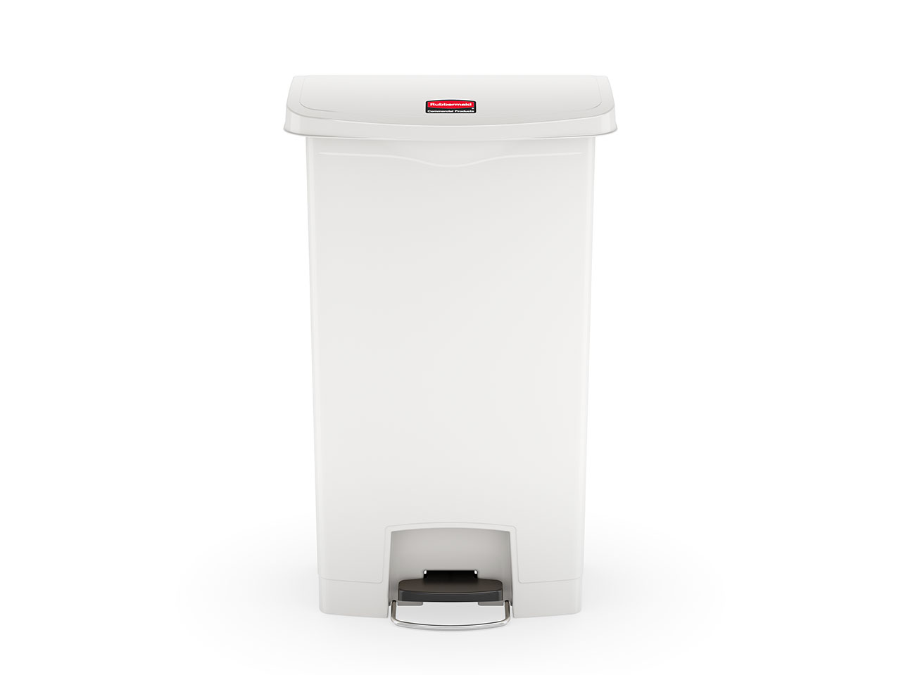 The Rubbermaid Commercial Slim Jim® Step-On Container features a slim profile and footprint to fit in tightest spaces. Slim Jim® Step-On containers are constructed with premium-quality materials and meet the needs of any environment with efficiency, safety, and durability.