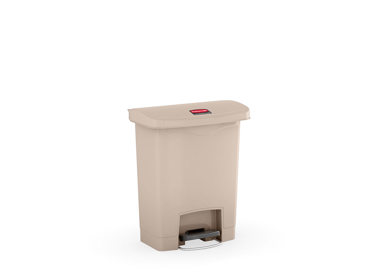 The Rubbermaid Commercial Slim Jim® Step-On Container features a slim profile and footprint to fit in tightest spaces. Slim Jim® Step-On containers are constructed with premium-quality materials and meet the needs of any environment with efficiency, safety, and durability.