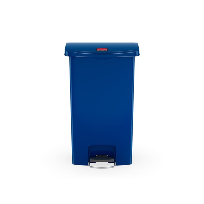 The Rubbermaid Commercial Slim Jim® Step-On Container features a slim profile and footprint to fit in tightest spaces. Slim Jim® Step-On containers are constructed with premium-quality materials and meet the needs of any environment with efficiency, safety, and durability.