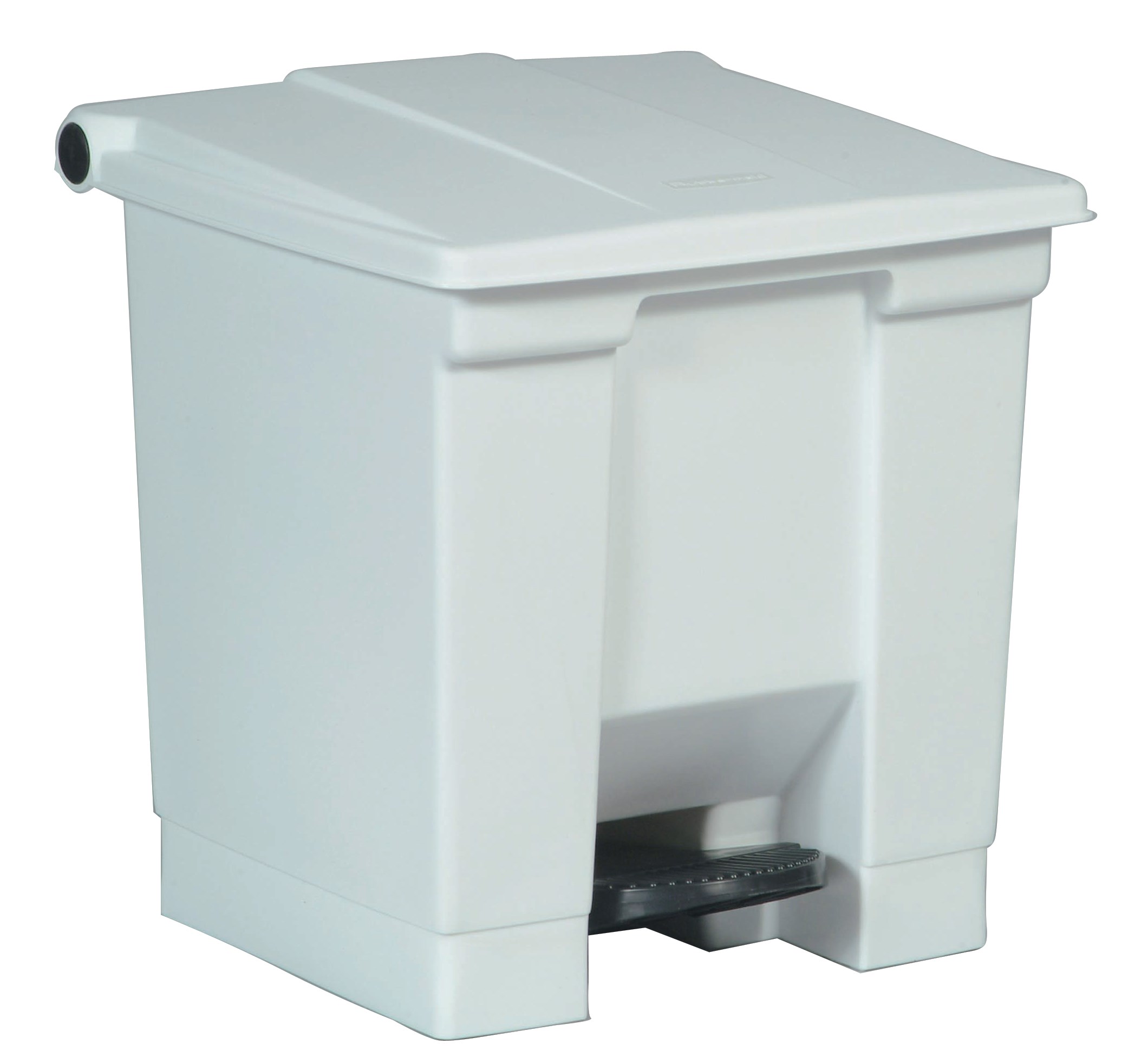 The Rubbermaid Commercial Legacy Step-On Container provides sanitary waste management. The step-on foot pedal reduces contamination and improves working conditions.