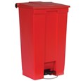The Rubbermaid Commercial Legacy Step-On Container provides sanitary waste management. The step-on foot pedal reduces contamination and improves working conditions.