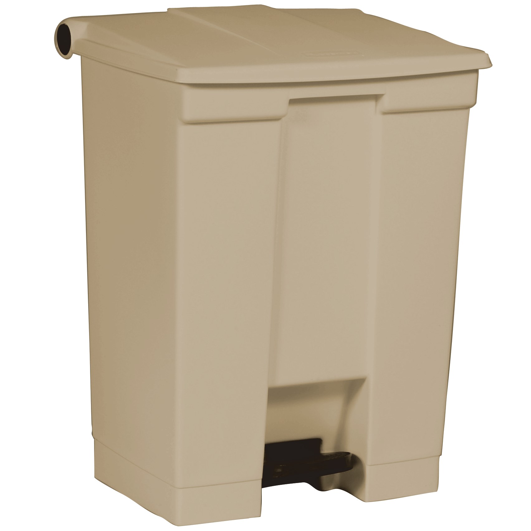 The Rubbermaid Commercial Legacy Step-On Container provides sanitary waste management. The step-on foot pedal reduces contamination and improves working conditions.