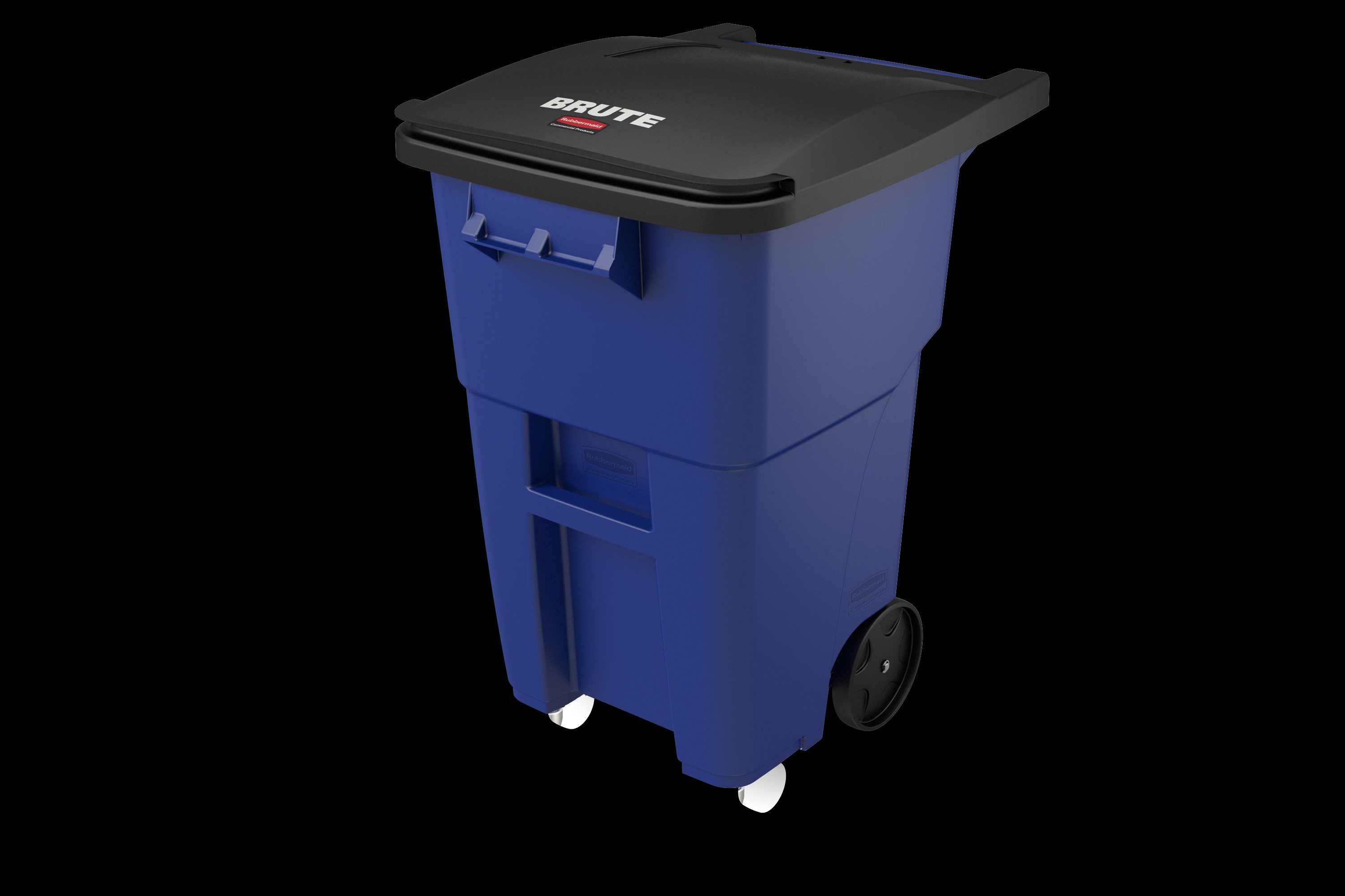The Rubbermaid Commercial Rollouts with Casters are ideal for collecting, consolidating, and transporting heavy facility waste. Front swivel casters distribute weight evenly for superior mobility and handling.