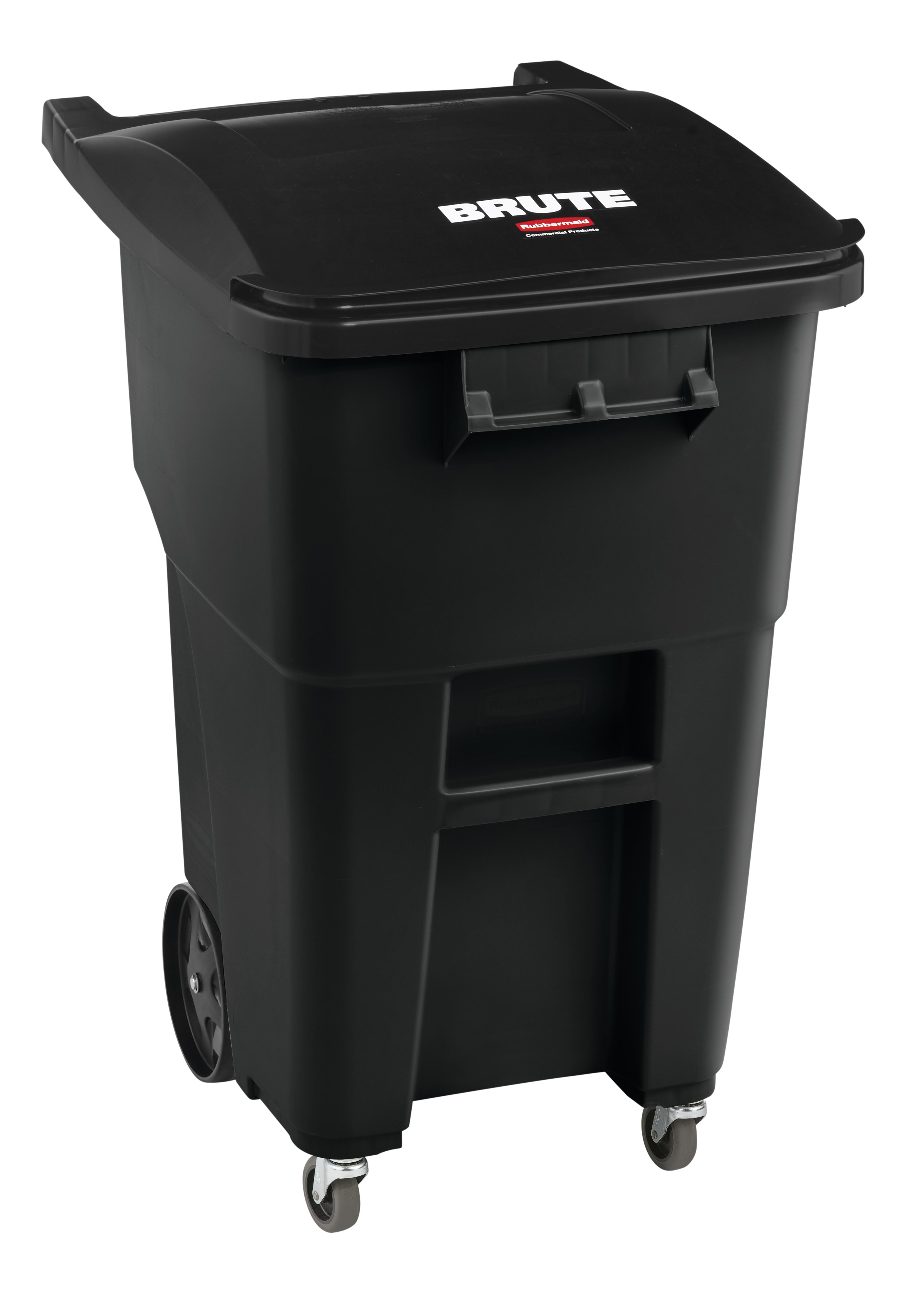 The Rubbermaid Commercial Rollouts with Casters are ideal for collecting, consolidating, and transporting heavy facility waste. Front swivel casters distribute weight evenly for superior mobility and handling.