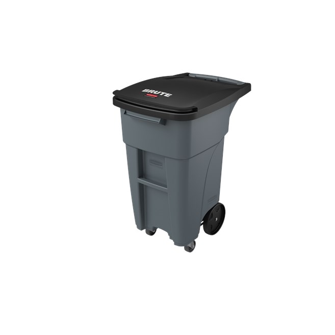 The Rubbermaid Commercial Rollouts with Casters are ideal for collecting, consolidating, and transporting heavy facility waste. Front swivel casters distribute weight evenly for superior mobility and handling.