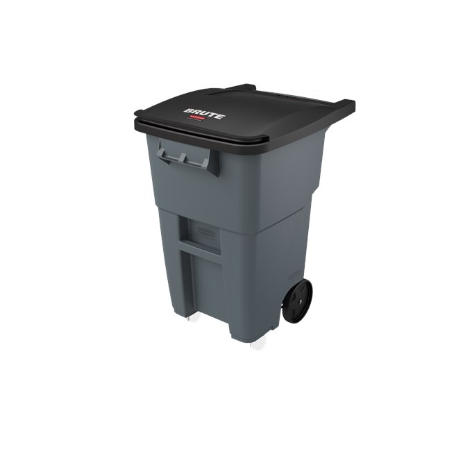 The Rubbermaid Commercial Rollouts with Casters are ideal for collecting, consolidating, and transporting heavy facility waste. Front swivel casters distribute weight evenly for superior mobility and handling.