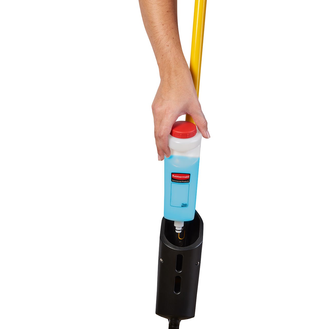 The Light Commercial Spray Mop features a lightweight and user-friendly design with cleaning solution cartridge that allows users to clean large areas without having to go back for a refill.