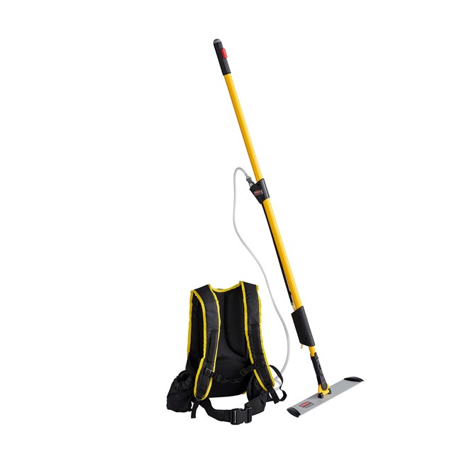 Help reduce labor costs and improve worker productivity and well-being with the highly portable FLOW™ Floor Finishing System. High-capacity backpack and handle system allows user controlled release of solution for more efficient floor finishing.