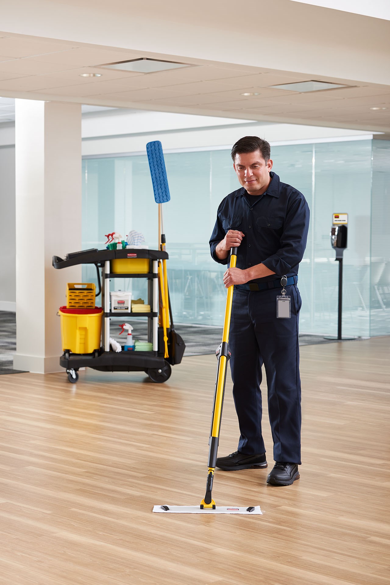 HYGEN™ PULSE Spray Mop provides Healthcare facilities with an ergonomic, bucket-less mopping system to help cover more square feet in less time than traditional systems.
