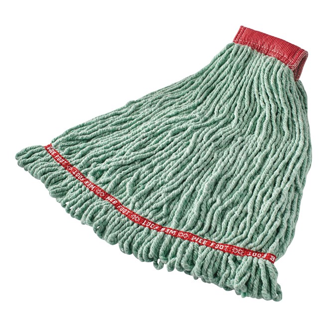 Web Foot® Blend Shrinkless Mop is made from a balanced 4-ply blend of cotton and synthetic yarn for high absorbency that is ideal for general purpose mopping.