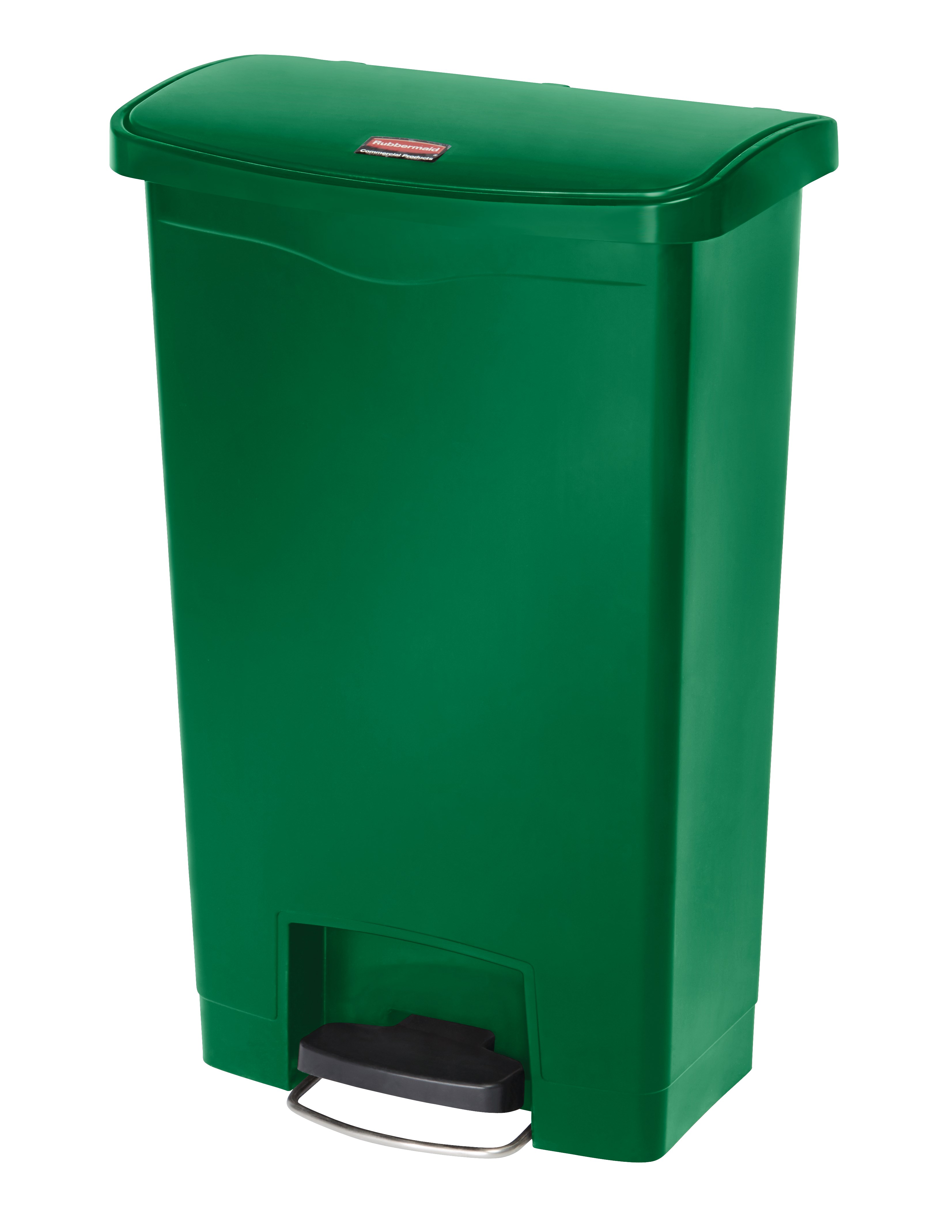 The Rubbermaid Commercial Streamline®  Step-On Container features a slim profile and small footprint to fit in tightest spaces. Streamline®  Step-On containers are constructed with premium-quality materials and meet the needs of any environment with efficiency, safety, and durability.