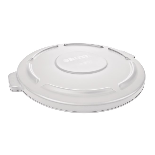 The Rubbermaid Commercial BRUTE® Self-Draining Lids feature self-draining channels that prevent water from pooling.