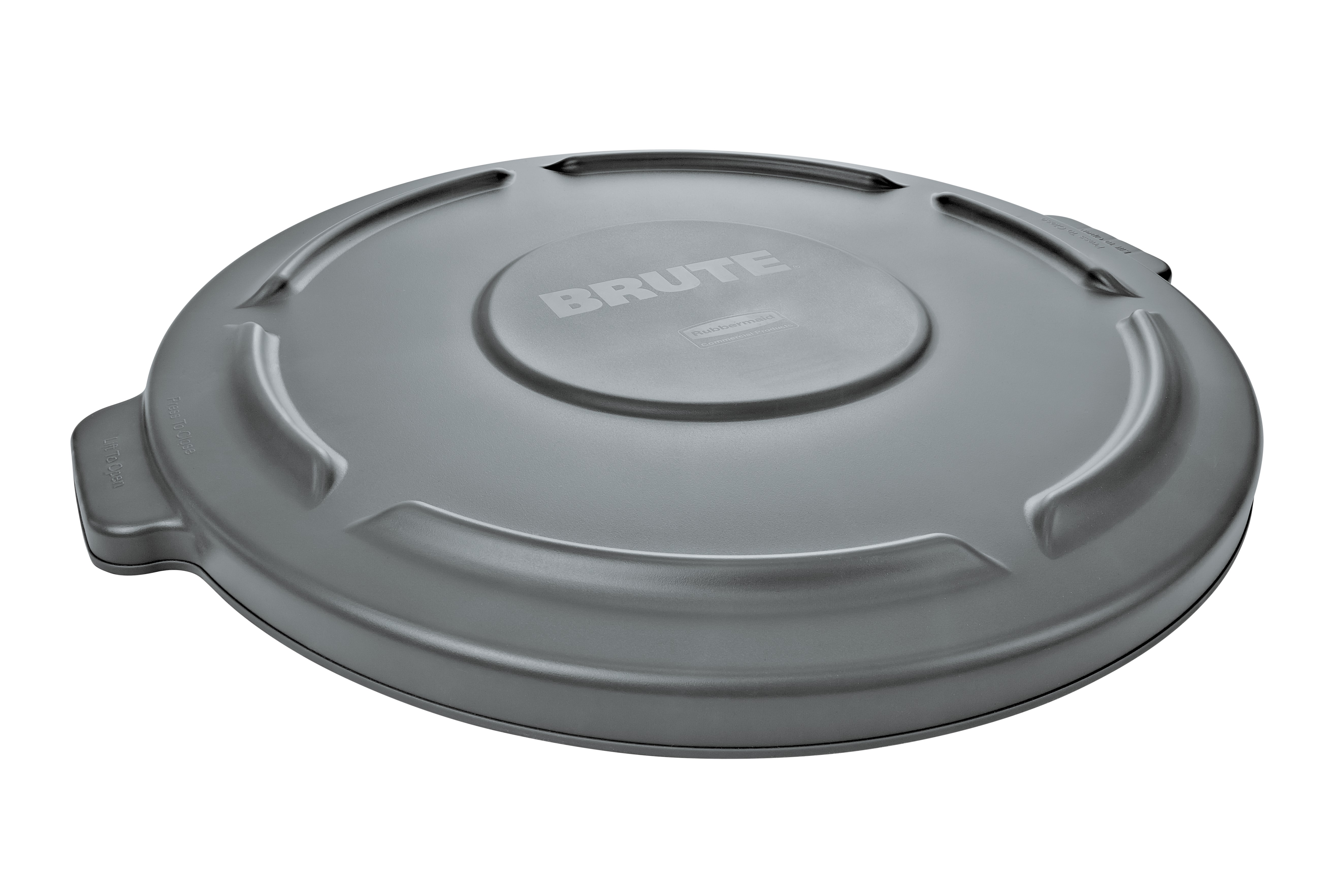 Rubbermaid Commercial BRUTE® Self-Draining Lids（ラバーメイド コマーシャル BRUTE® セルフドレインリッド）は、水が溜まるのを防ぐセルフドレインチャンネルを備えています。