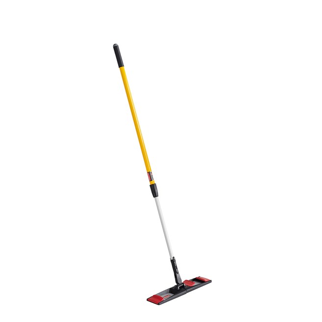The Adaptable Flat Mop Frame is a thin, flat frame that can easily fit under low objects. Pair the frame with Adaptable Microfiber Pads for ergonomic microfiber mopping in large spaces.
