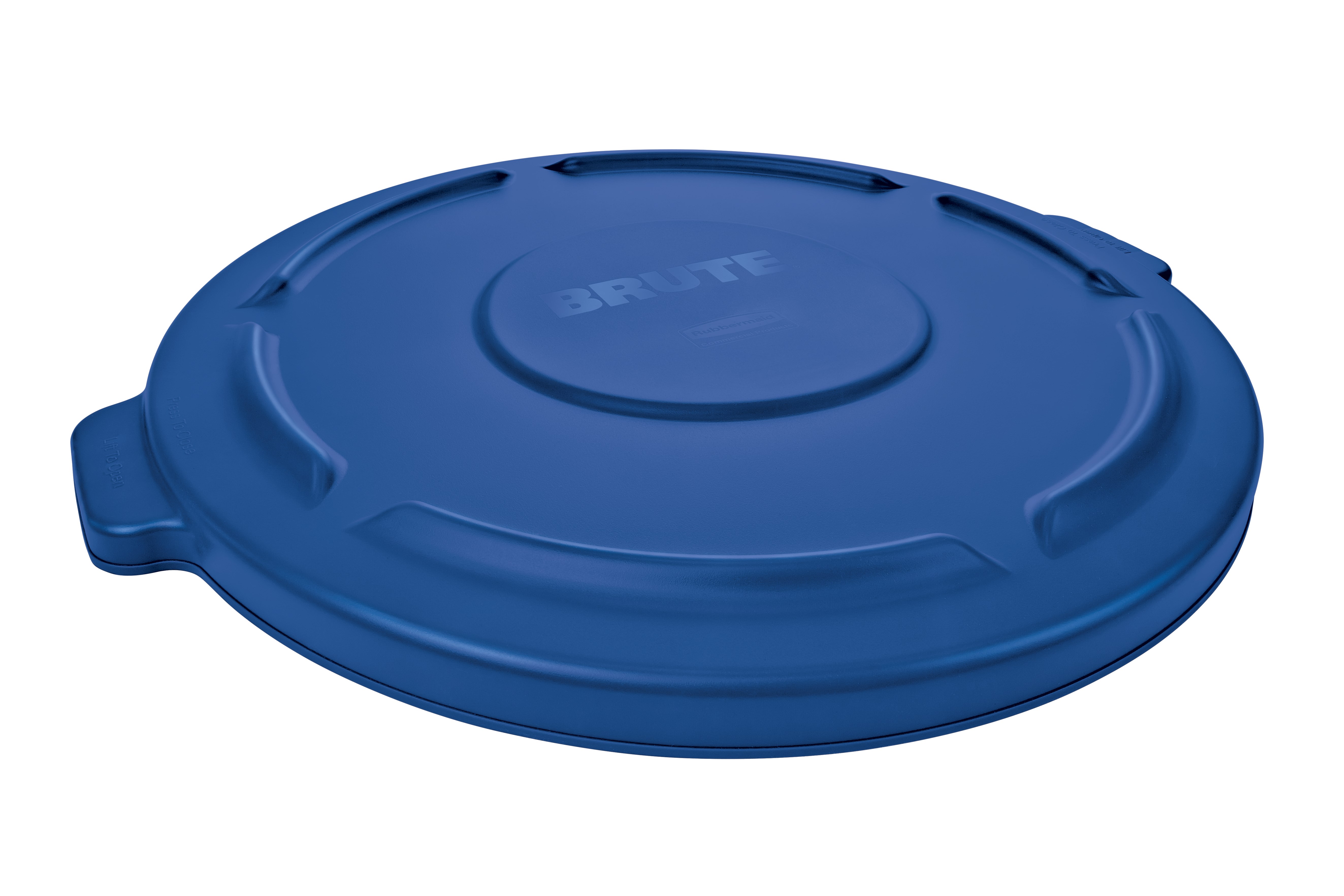 Rubbermaid Commercial BRUTE® Self-Draining Lids（ラバーメイド コマーシャル BRUTE® セルフドレインリッド）は、水が溜まるのを防ぐセルフドレインチャンネルを備えています。