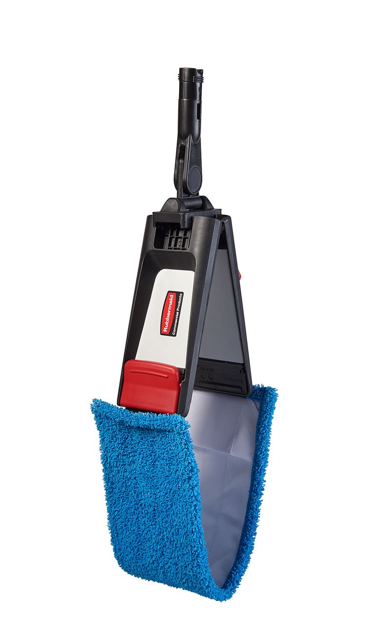 The Adaptable Flat Mop Frame is a thin, flat frame that can easily fit under low objects. Pair the frame with Adaptable Microfiber Pads for ergonomic microfiber mopping in large spaces.