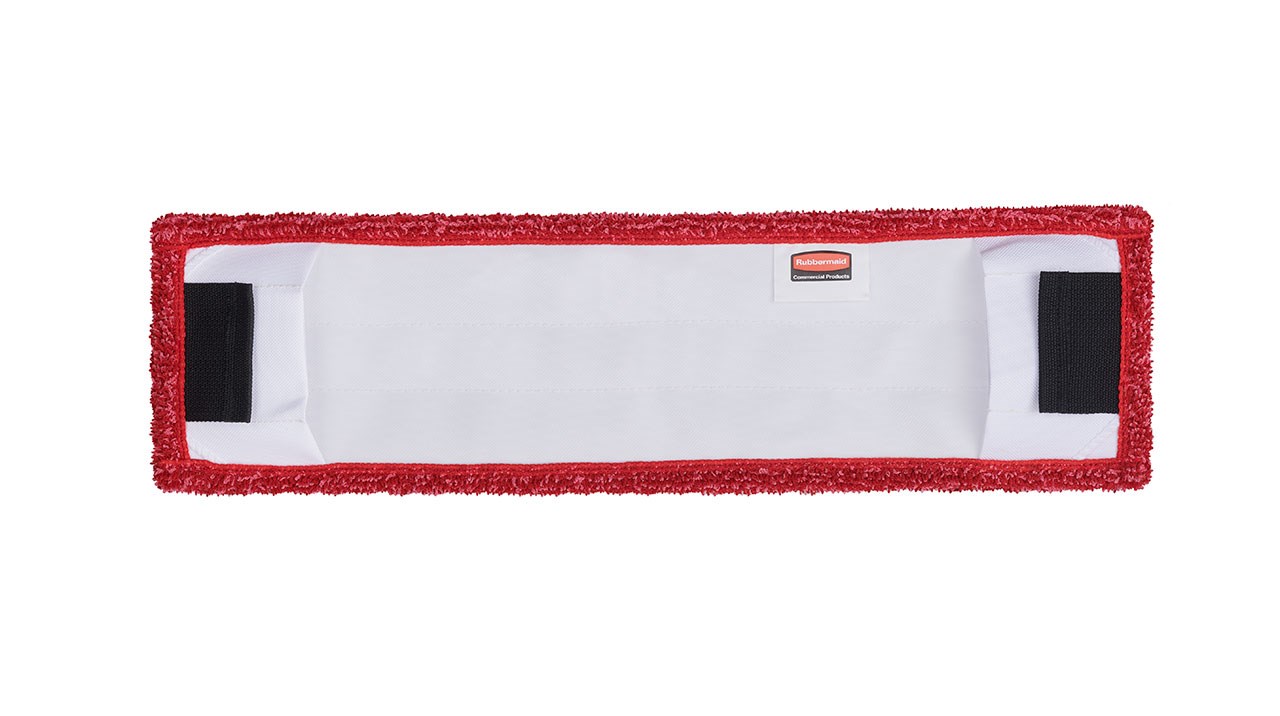 Adaptable Flat Mop Pad 有助於提高清潔效果，並可透過拉片或口袋與 Adaptable Flat Mop Frame 相連，在大空間使用兩種款式的超細纖維拖把。