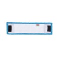 The Adaptable Flat Mop Pad helps improve cleaning efficacy and connects to the Adaptable Flat Mop Frame via tabs or pockets for two styles of microfiber mopping in large spaces.
