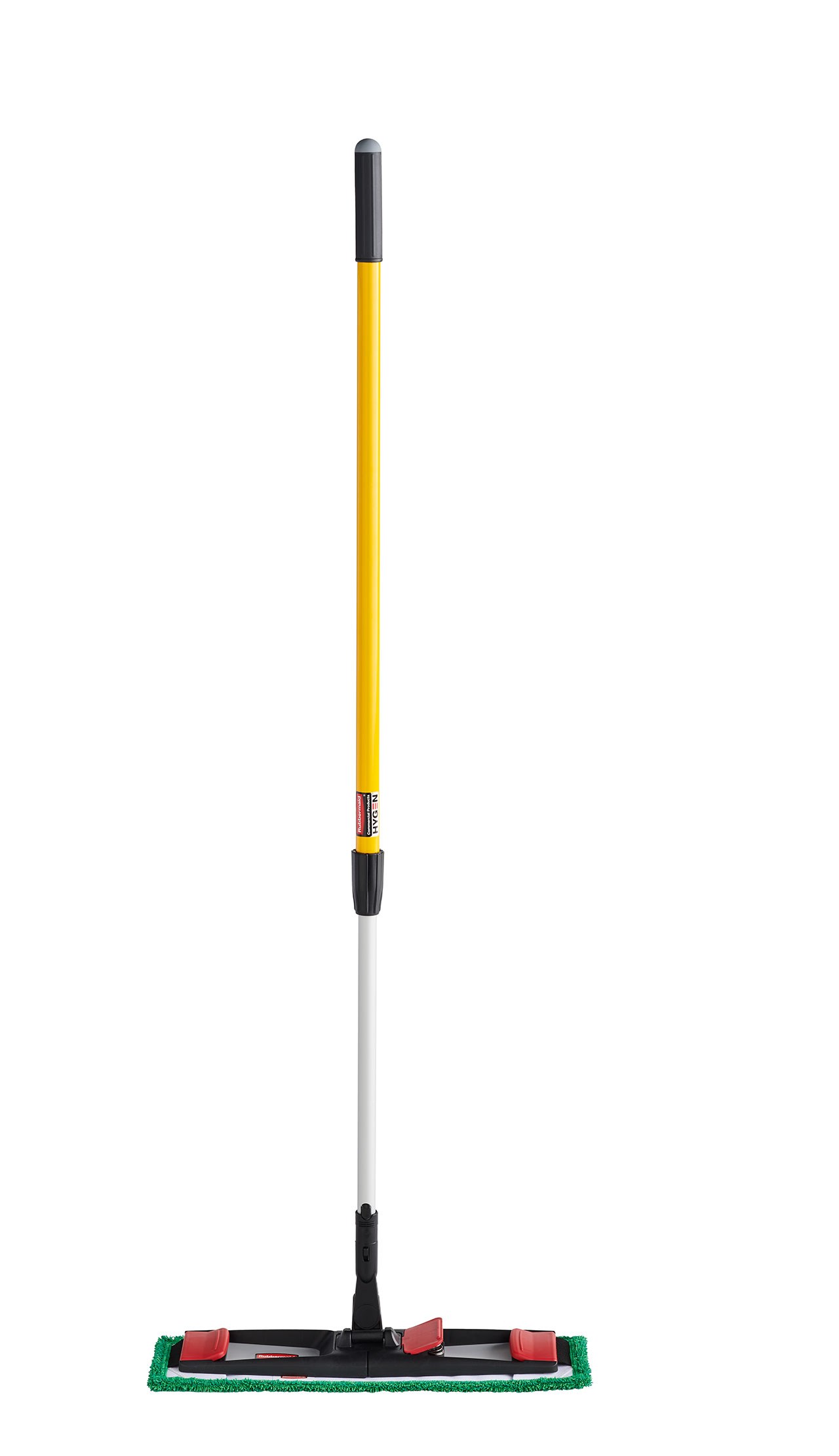The Adaptable Flat Mop Pad helps improve cleaning efficacy and connects to the Adaptable Flat Mop Frame via tabs or pockets for two styles of microfiber mopping in large spaces.