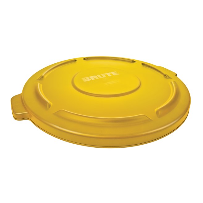 The Rubbermaid Commercial BRUTE® Self-Draining Lids feature self-draining channels that prevent water from pooling.
