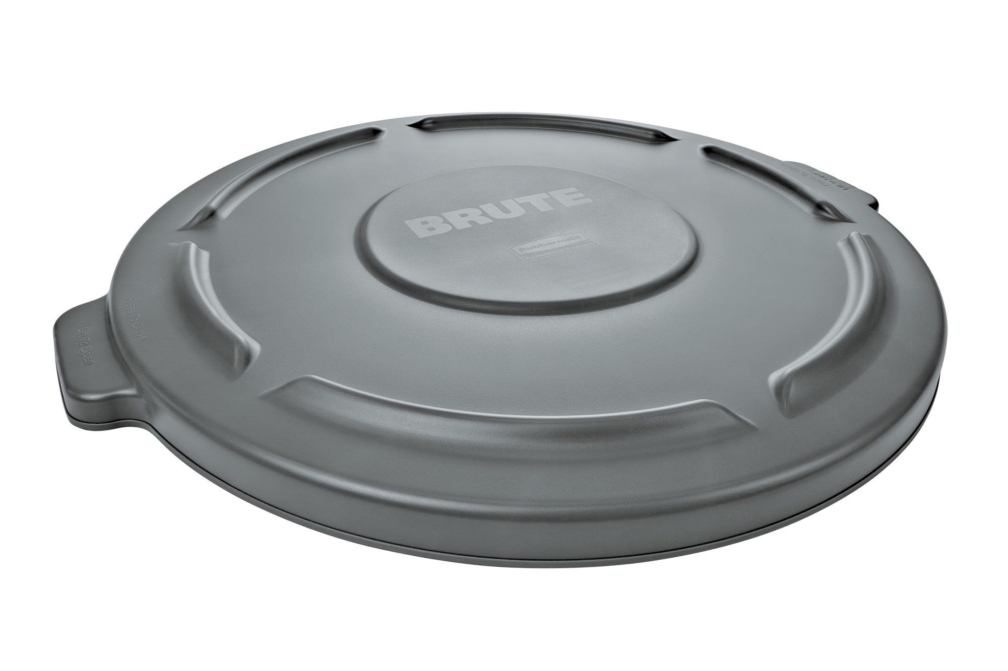 Rubbermaid Commercial BRUTE® Self-Draining Lids（ラバーメイド コマーシャル BRUTE® セルフドレインリッド）は、水が溜まるのを防ぐセルフドレインチャンネルを備えています。