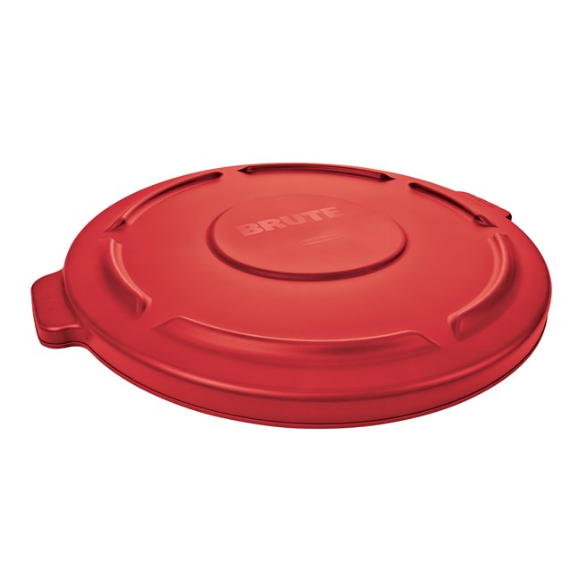 The Rubbermaid Commercial BRUTE® Self-Draining Lids feature self-draining channels that prevent water from pooling.