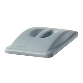 A variety of Slim Jim lids are available to help facilitate waste and recycling sortation