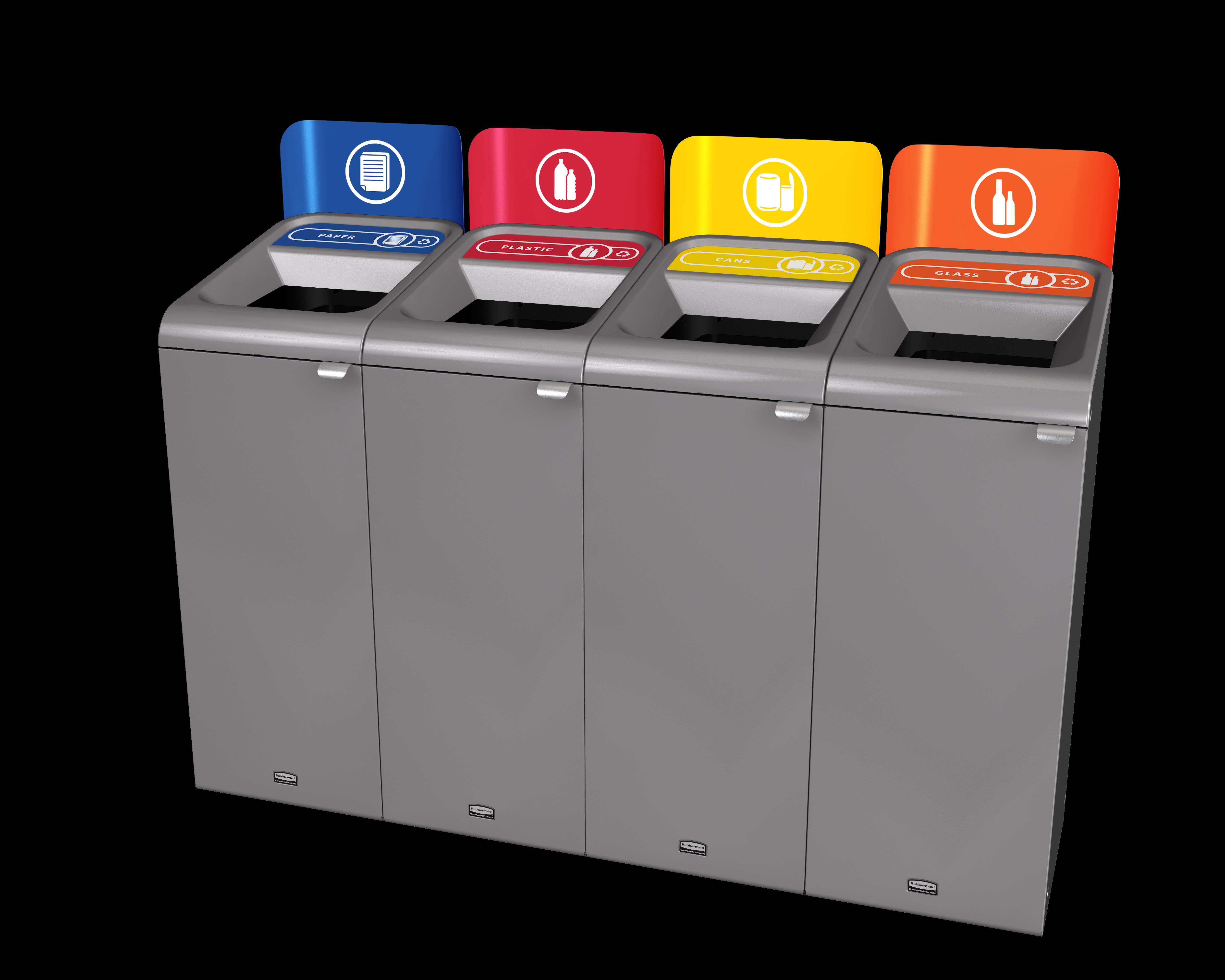 The Rubbermaid Commercial Configure™ Waste Receptacle Trash Can Sign helps increase waste management compliance.