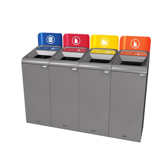The Rubbermaid Commercial Configure™ Waste Receptacle Trash Can Sign helps increase waste management compliance.