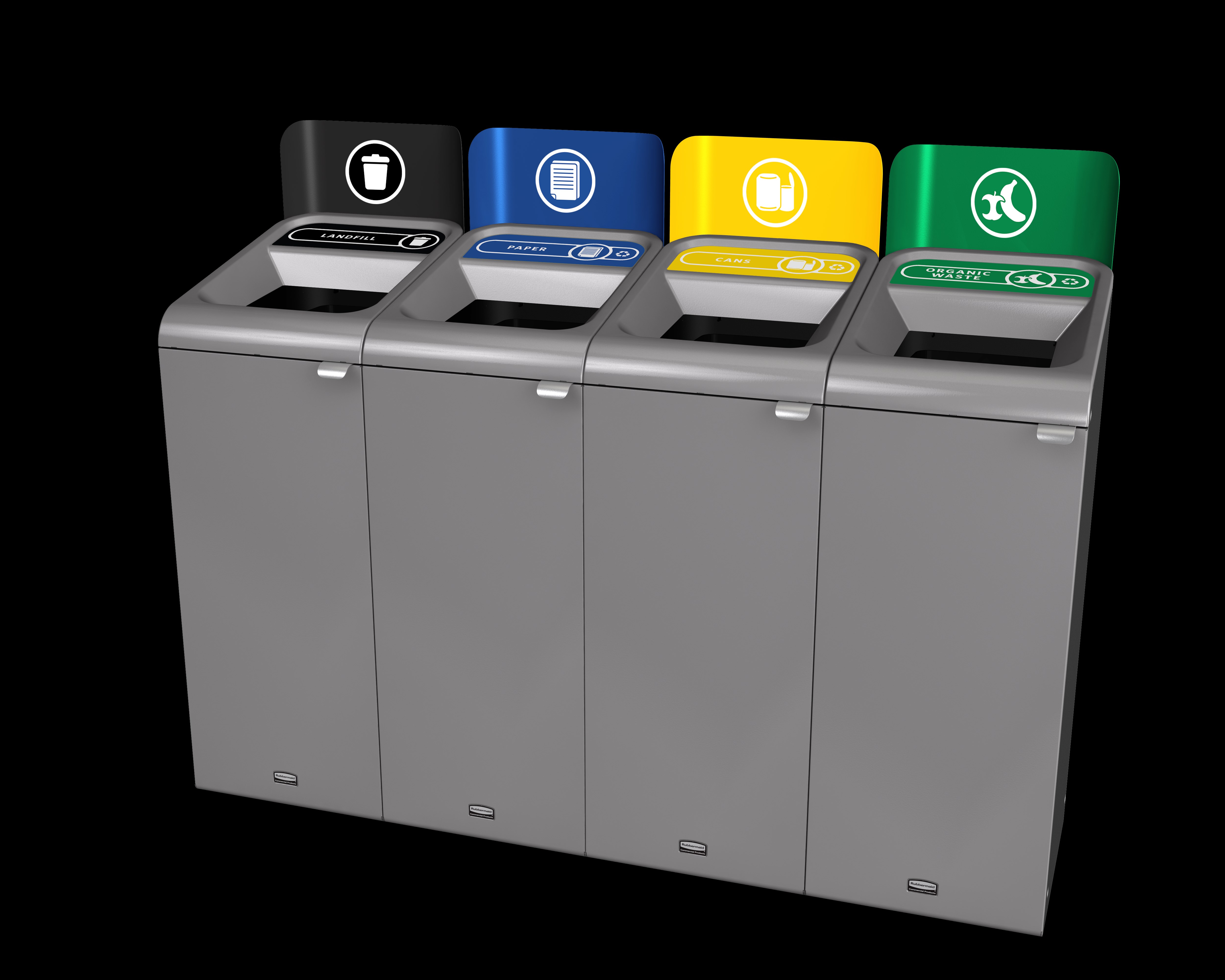 The Rubbermaid Commercial Configure™ Waste Receptacle Trash Can Sign helps increase waste management compliance.