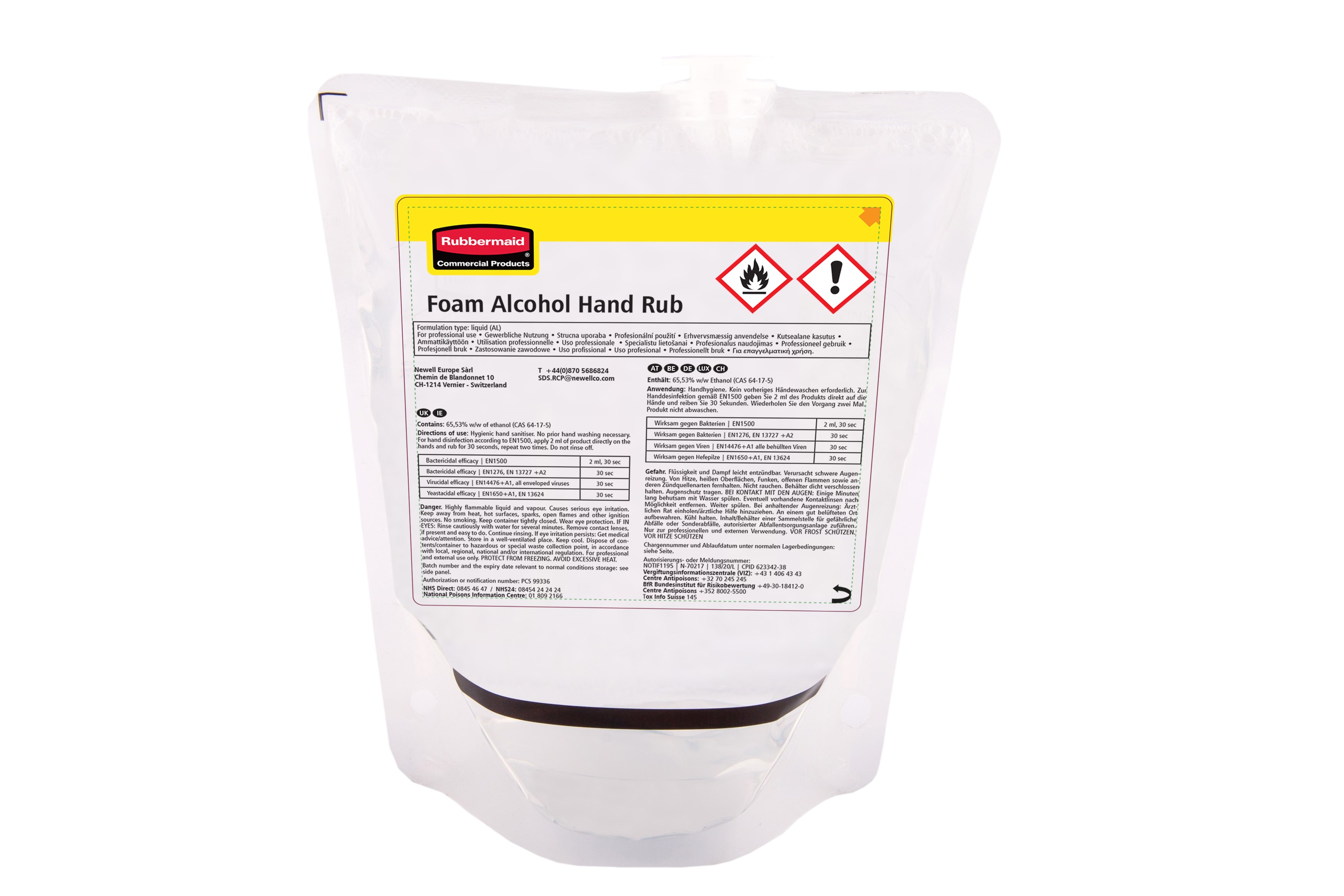 Désinfectant efficace et à action rapide. Désinfectant avec alcool disponible sous forme de mousse et de spray pour une gamme complète de distributeurs