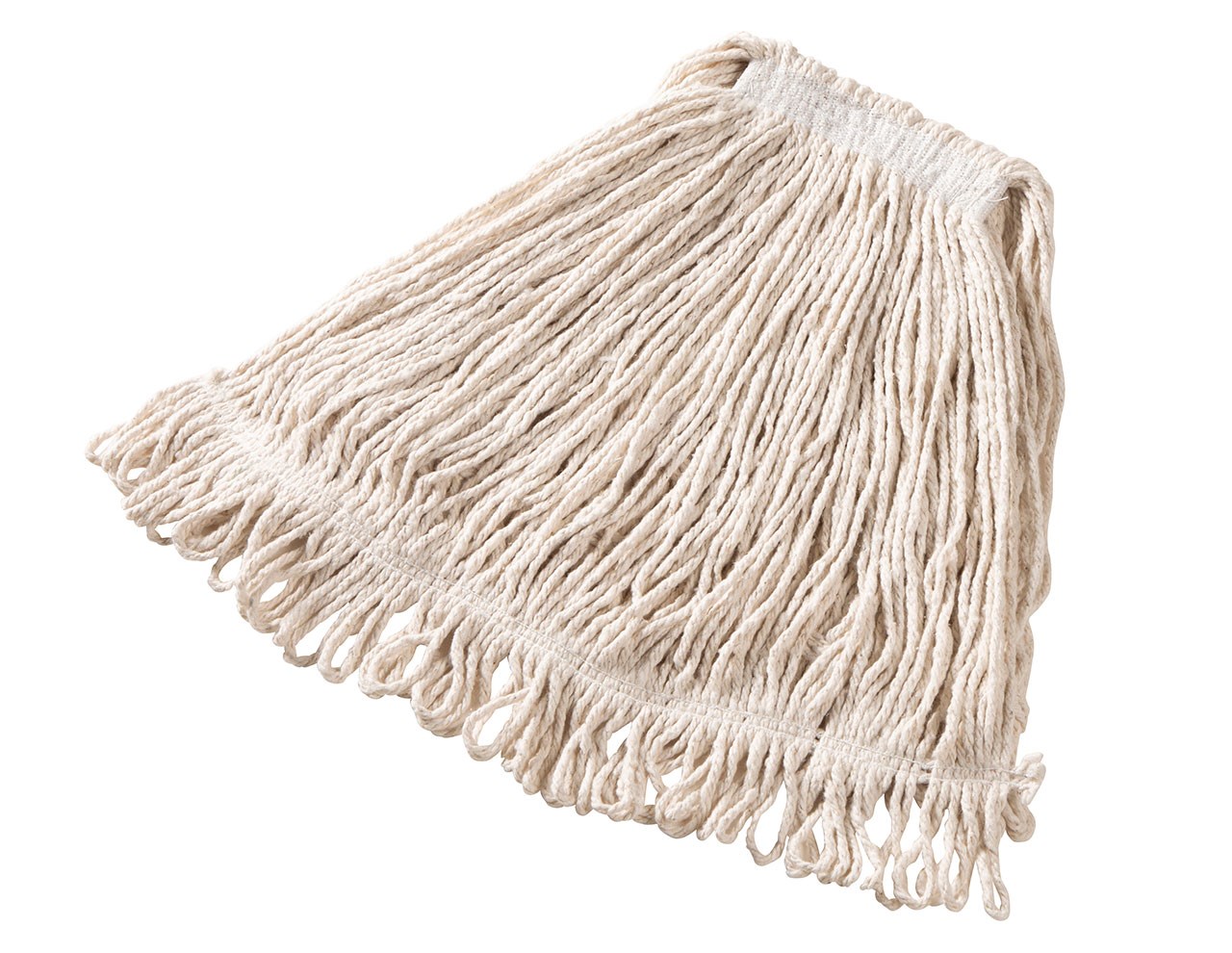 Super Stitch® Cotton Mop is an economical, general-purpose mop with a yarn tailband for improved floor coverage with each stroke.